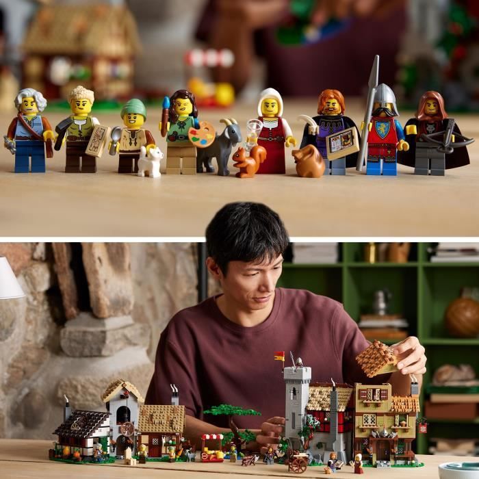 LEGO® Icons 10332 Praça Medieval Exclusiva da Cdiscount - Decoração de Interiores para Adultos