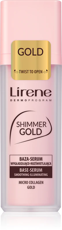 Rozjasňující sérový make-up Lirene Base Shimmer Gold
