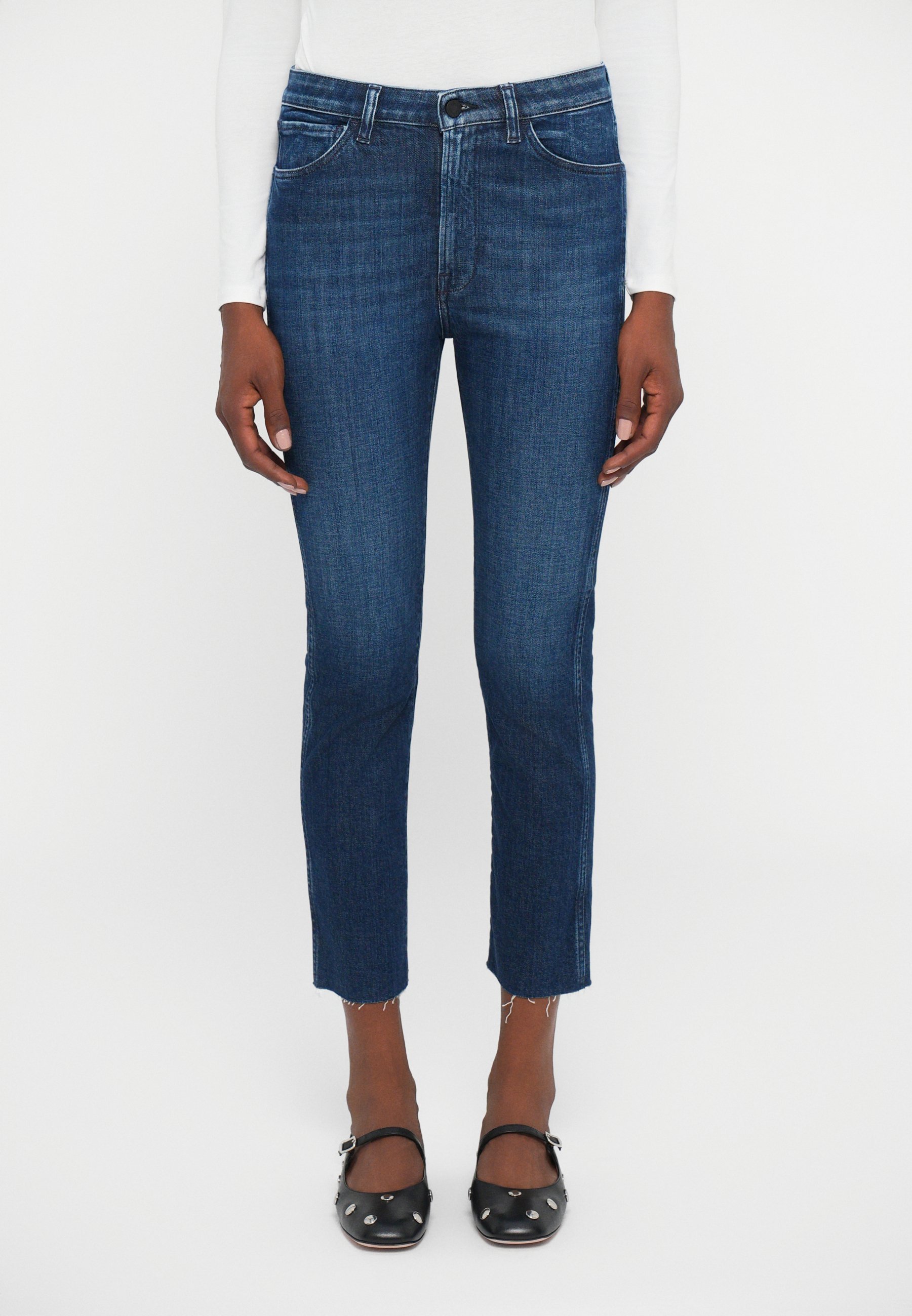 3x1 STRAIGHT AUTHENTIC CROP - Jeansy slim fit - abisso