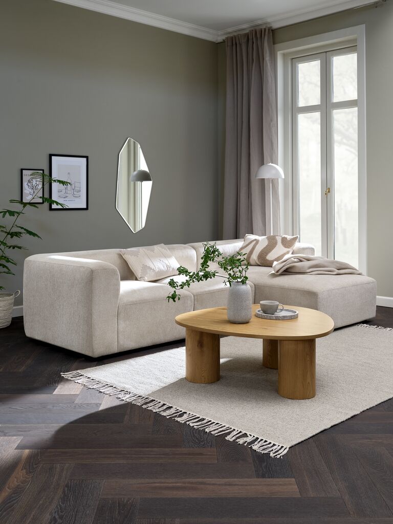 SKEJBY Modularna sofa SKEJBY Ležaljka za 3 sjedala od tkanine boje pijeska