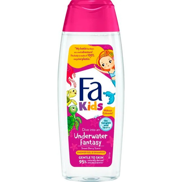 Fa Kids Girls Mermaid gel za prhanje in šampon<br>250ml