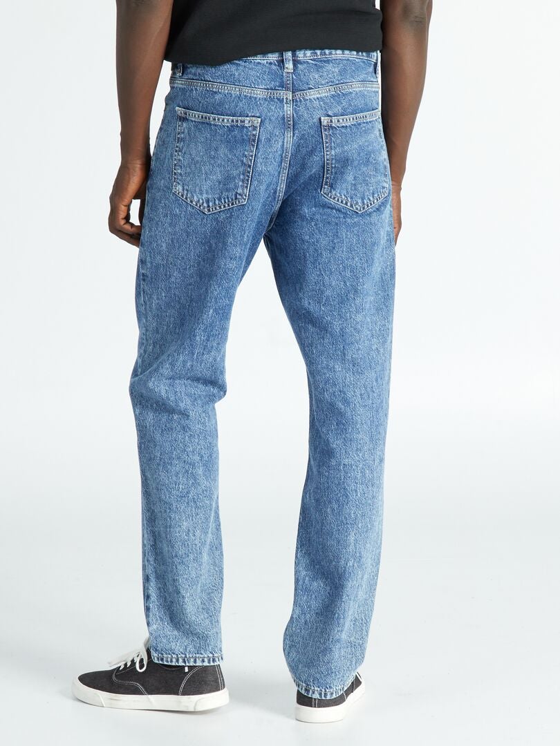 Calça jeans de perna larga - L32 - AZUL