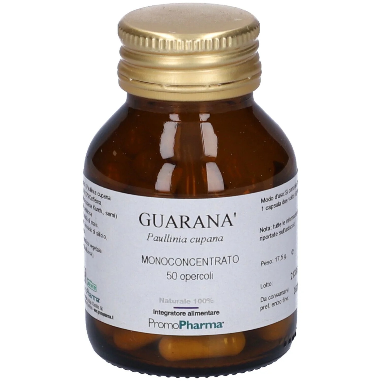 PROMOPHARMA Guaraná 50 cápsulas Fadiga física e mental