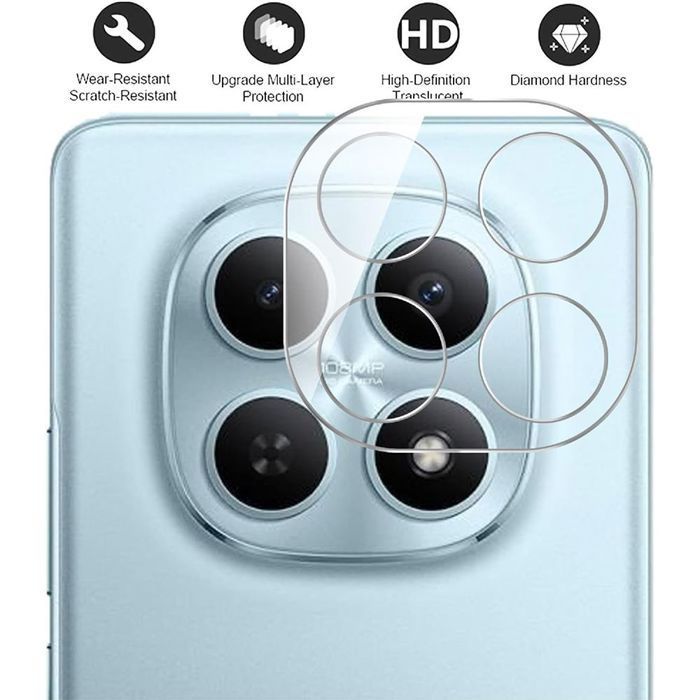 2 Verres Trempés et 2 Vitres Objectif Arrière pour Xiaomi Redmi Note 15 5G - Protection 9H Rigide