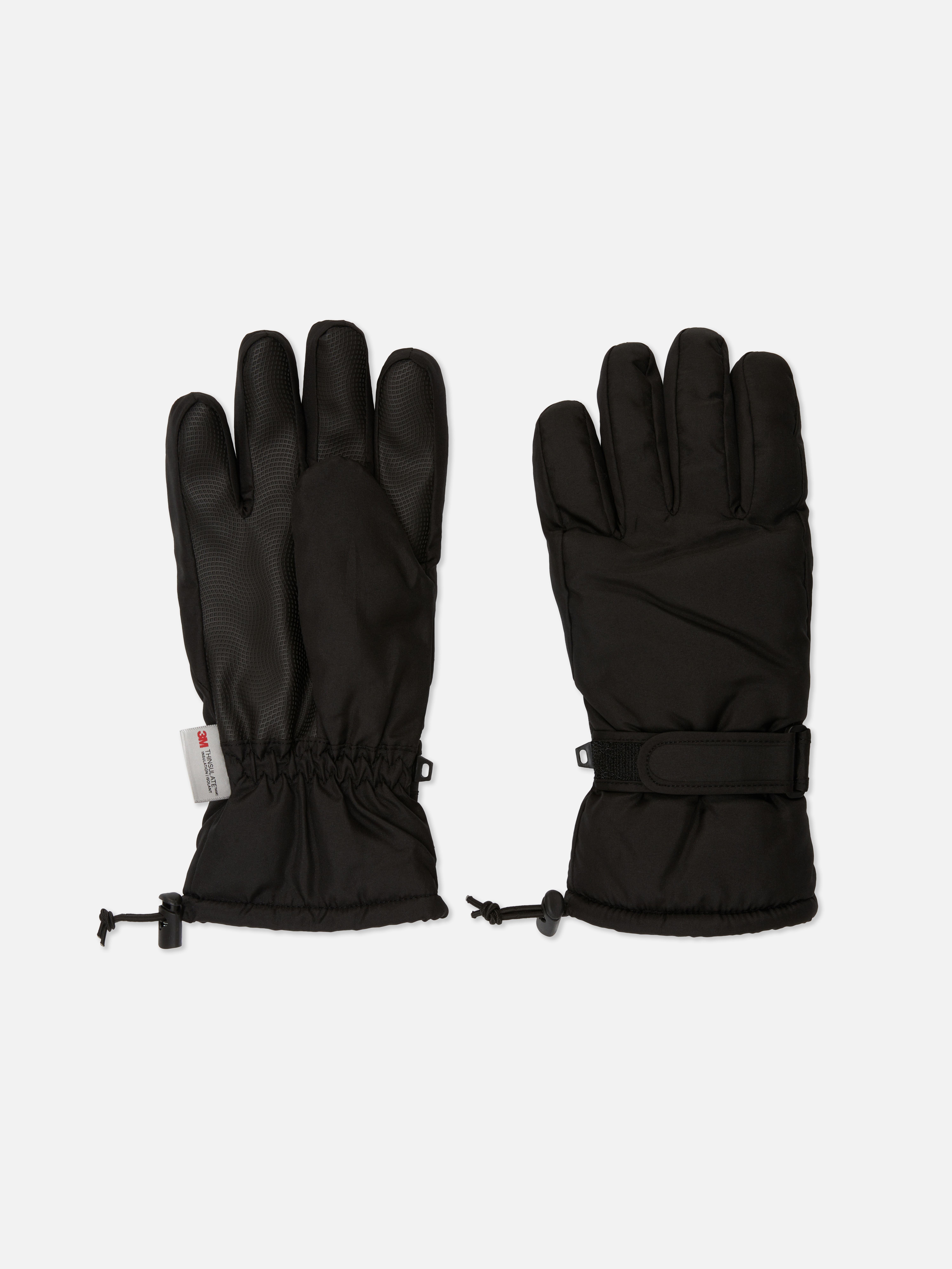 3M Thinsulate Winterhandschuhe Gepolsterte Winterhandschuhe mit Klettverschluss und verstellbaren Bündchen