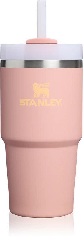 Copo térmico Stanley Quencher H2.O FlowState™ em aço inoxidável com canudo, tamanho pequeno.