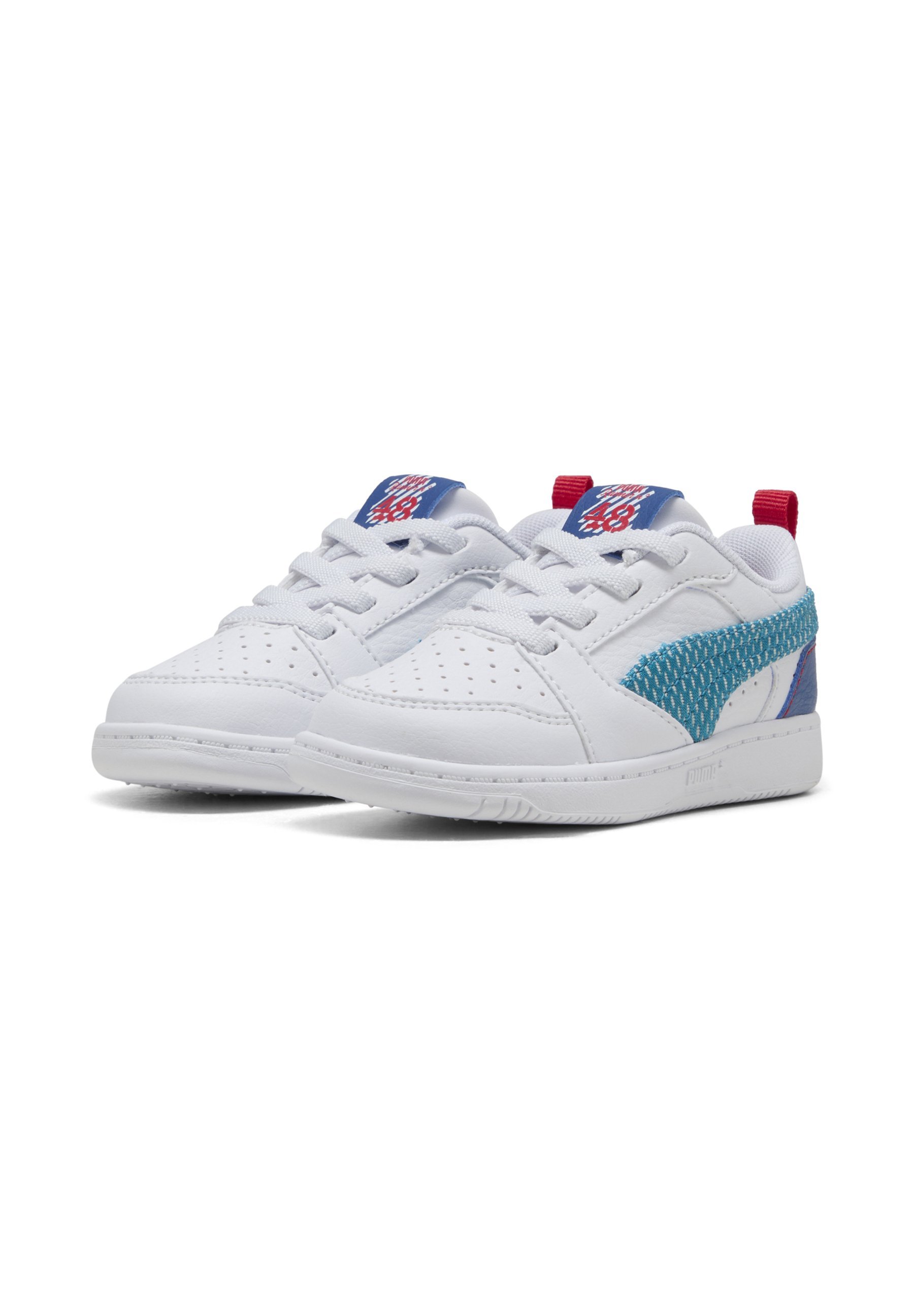 Scarpe da ginnastica Puma REBOUND FUN - Scarpe per neonati - bianco/blu tropicale/blu royal