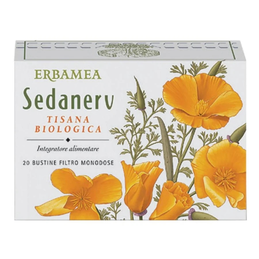 ERBAMEA Erbamea Sedanerv Biologische Kruidenthee 20 Filters Kruidenthee ter bevordering van ontspanning