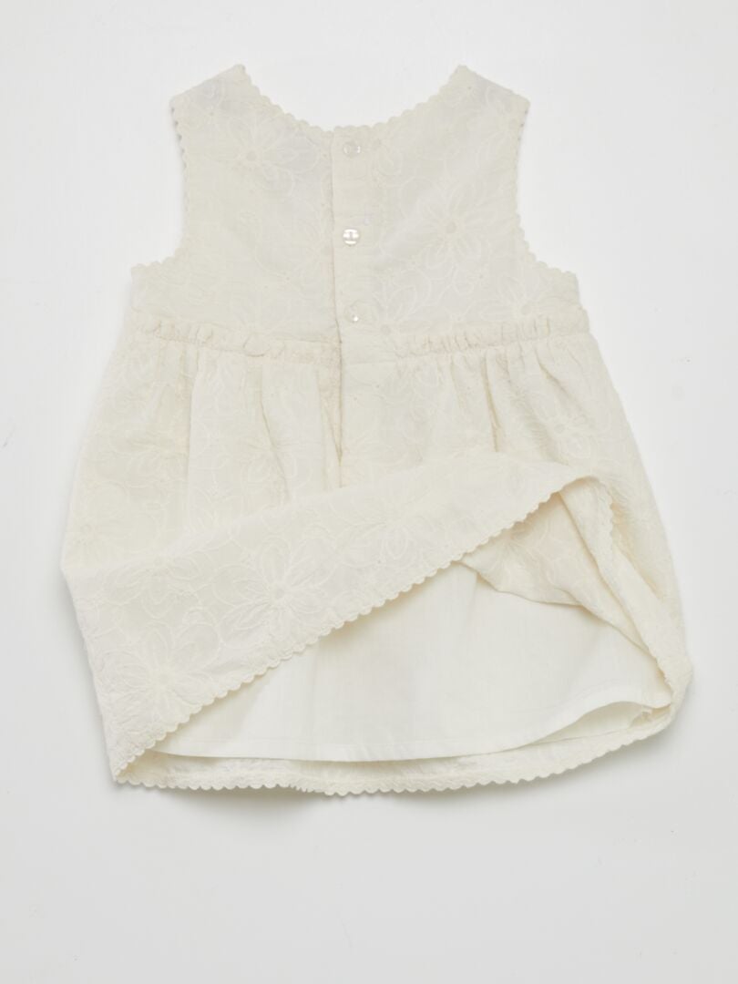 Robe à coutures anglaises - BLANC