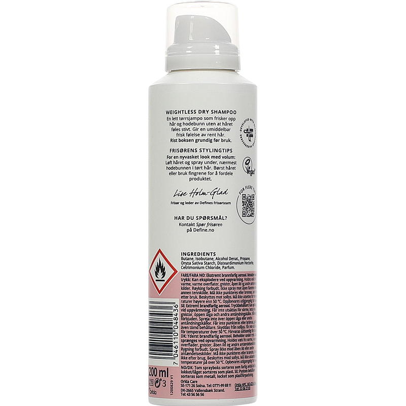 Define Define torrschampo 200 ml Viktlös