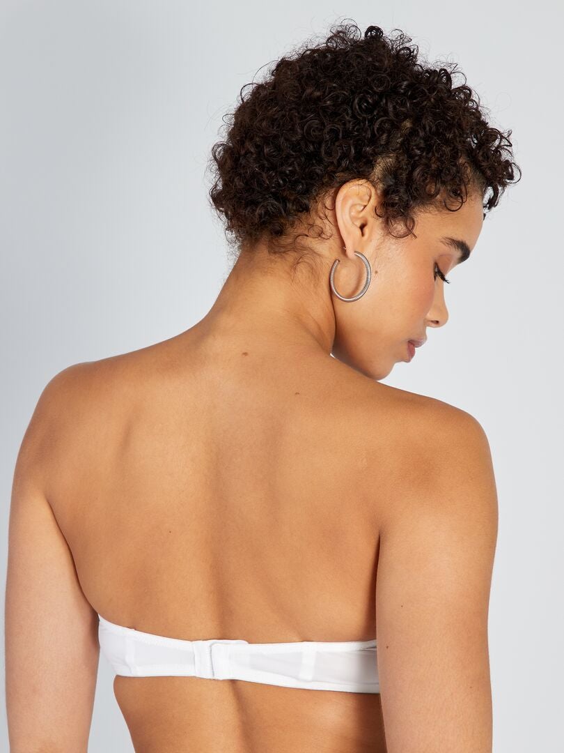 Sutiã bandeau acolchoado - BRANCO