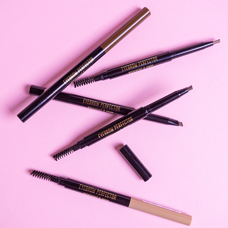 Lápis de sobrancelha automático Dermacol Eyebrow Perfector com pincel