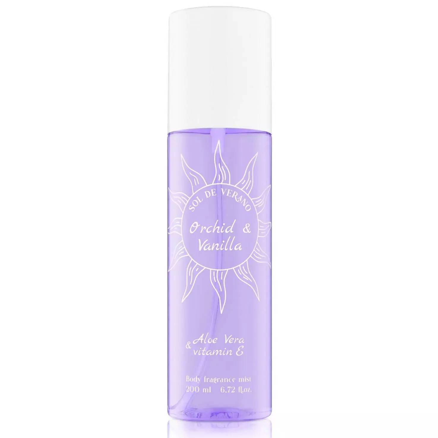 Orchidée et vanille du soleil d'été