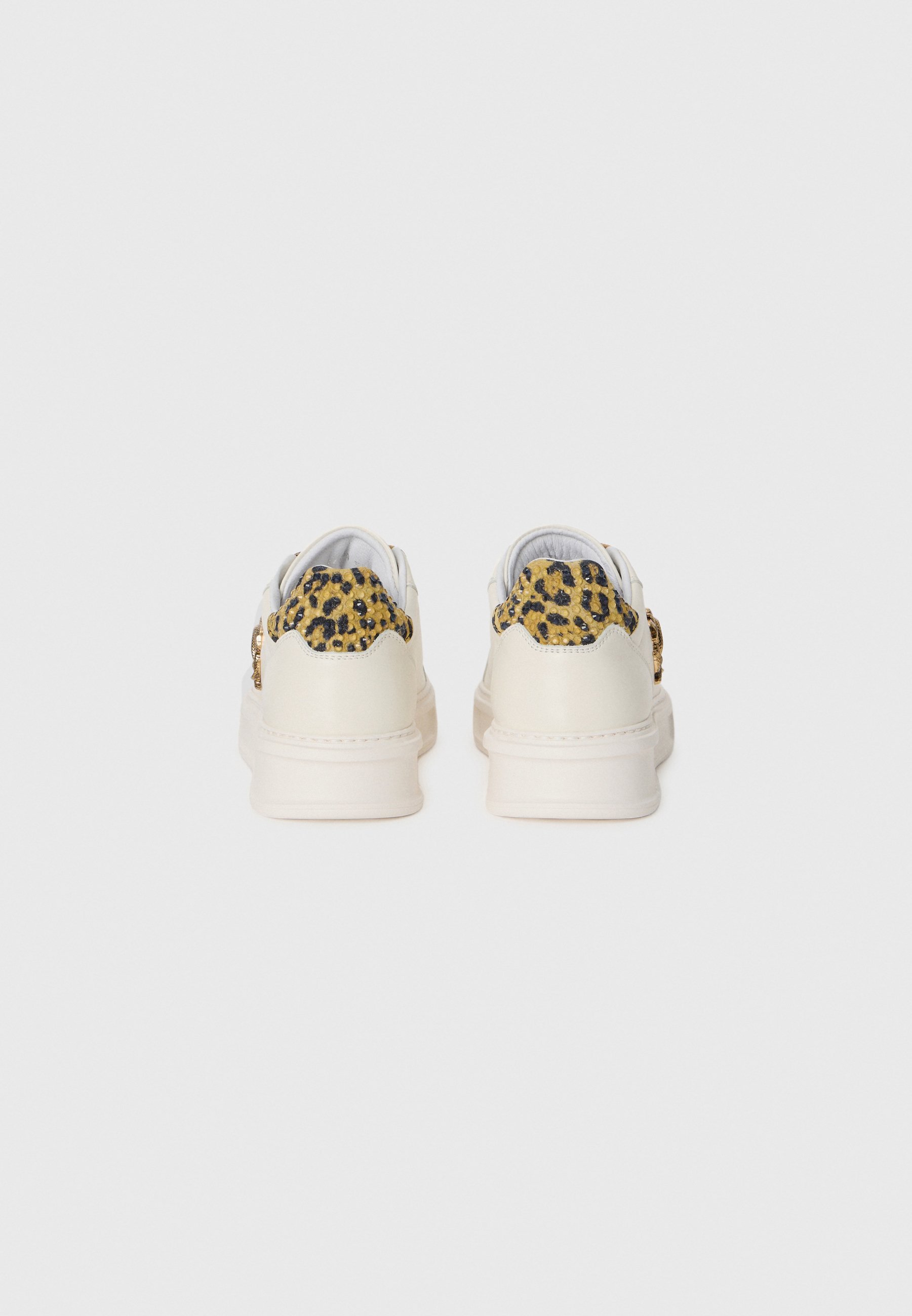 Roberto Cavalli sneakers - wit/bruin
