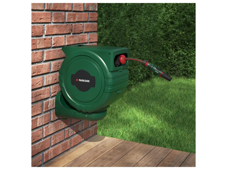 Carretel de mangueira de parede PARKSIDE®, 25 m