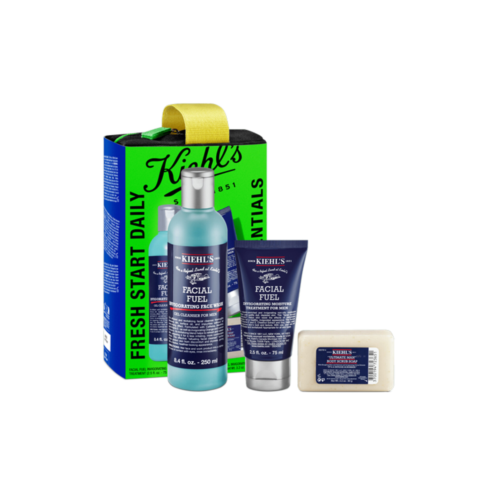 Férfi energizáló ajándékdoboz alapvető termékekhez - Kiehl's