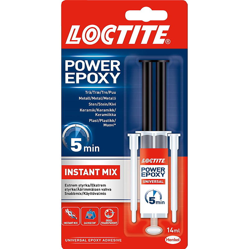 Loctite Power Epoksi 14 ml, pikaliima, Loctite