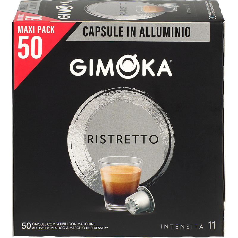 Gimoka Cápsulas de Café 50uds Ristretto