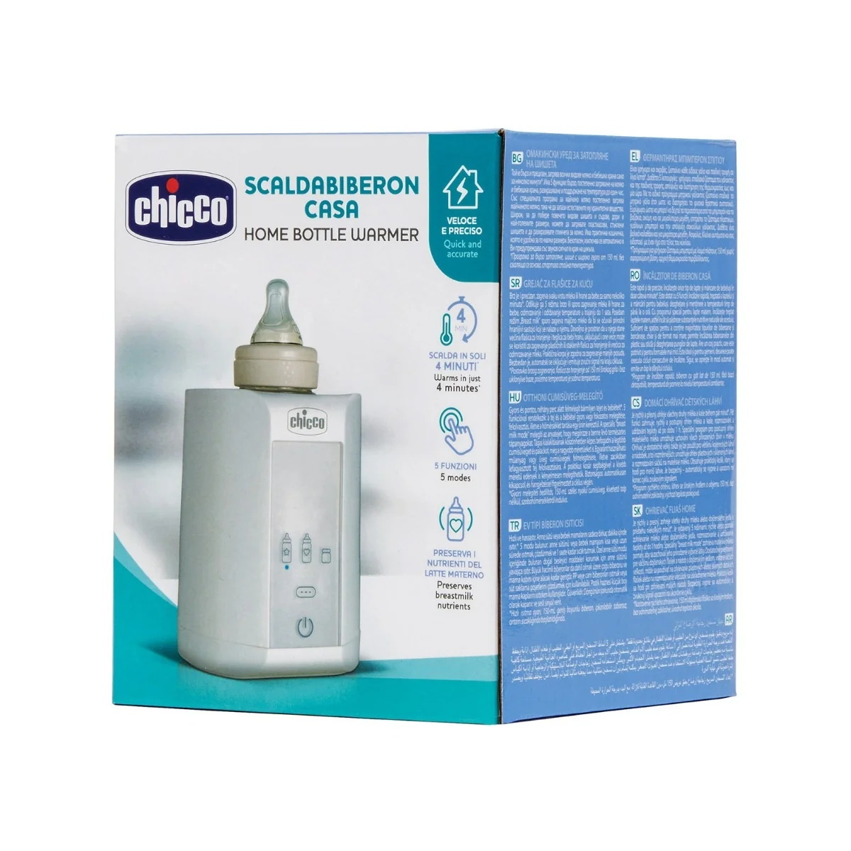 CHICCO Chicco Home Flaschenwärmer zum Erwärmen von Milch und Babynahrung