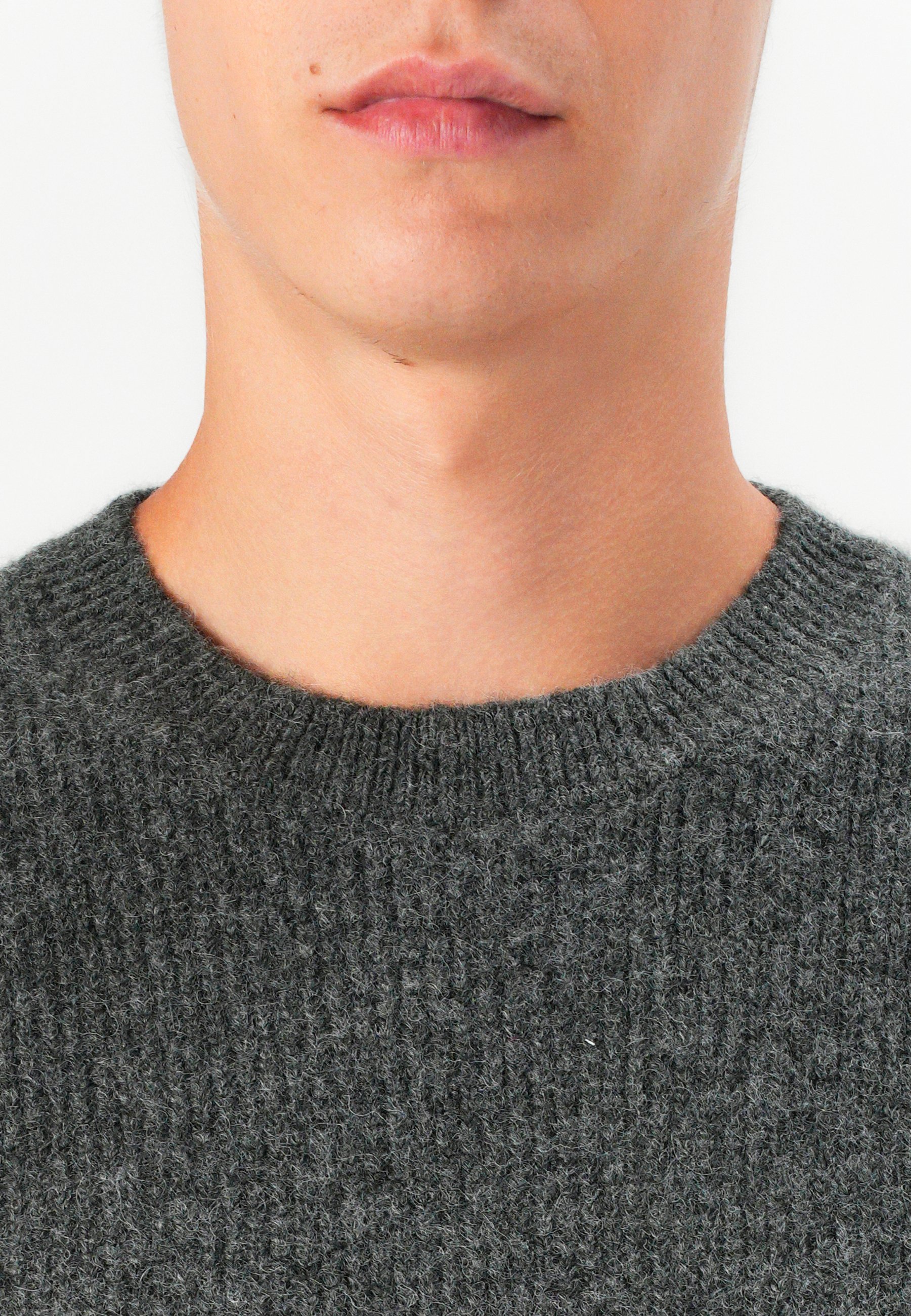 Pull Jack & Jones PREMIUM JPRBLAELIAS à col rond - gris foncé