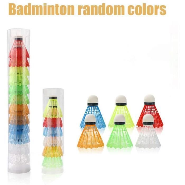 Juego de 6 volantes de bádminton de plástico - 6-12 pelotas de bádminton de alta velocidad - Accesorios deportivos profesionales p[925]