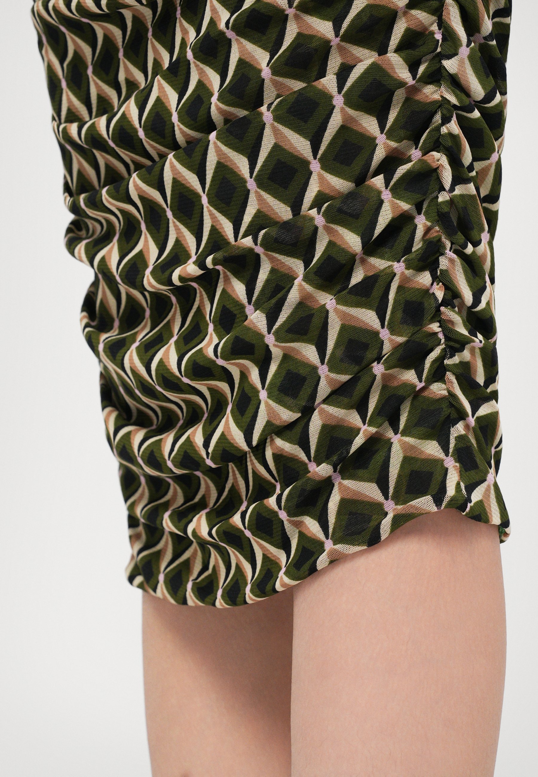Diane von Furstenberg LENA JURK - Jersey jurk - olijfgroen