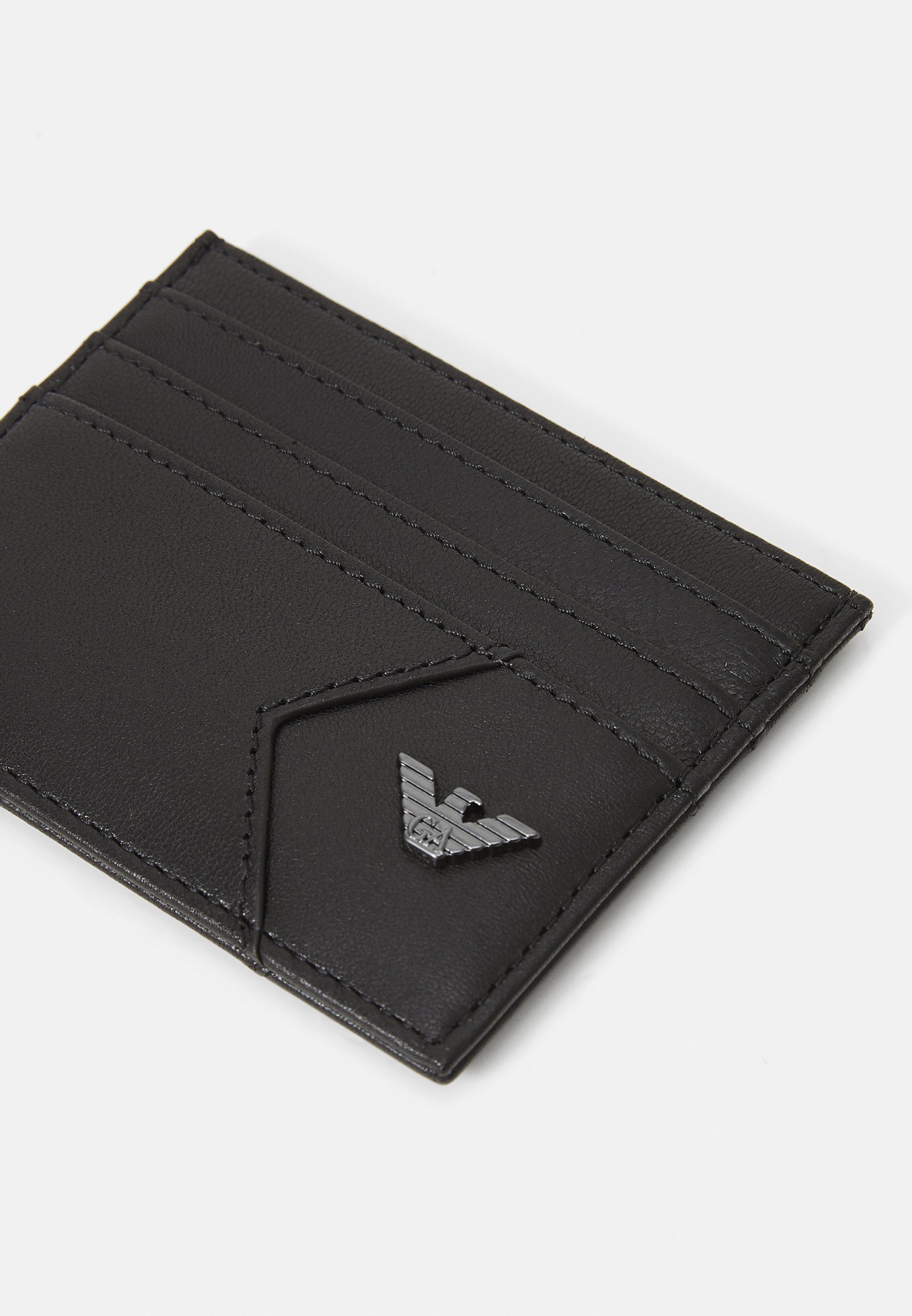 Emporio Armani ETUI NA KARTY - Portfel - czarny
