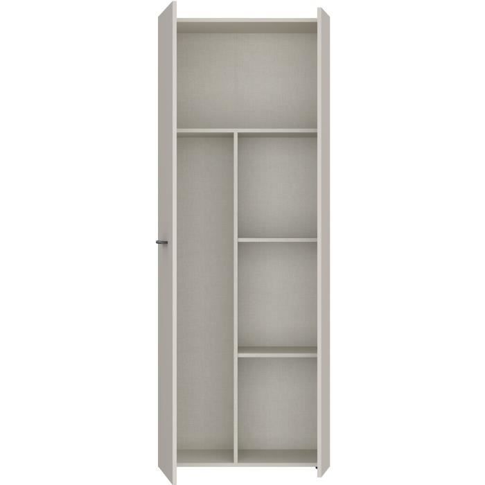 Mobile contenitore - 2 ante - Beige sabbia - L68,7 x P36,5 x H181,1 cm