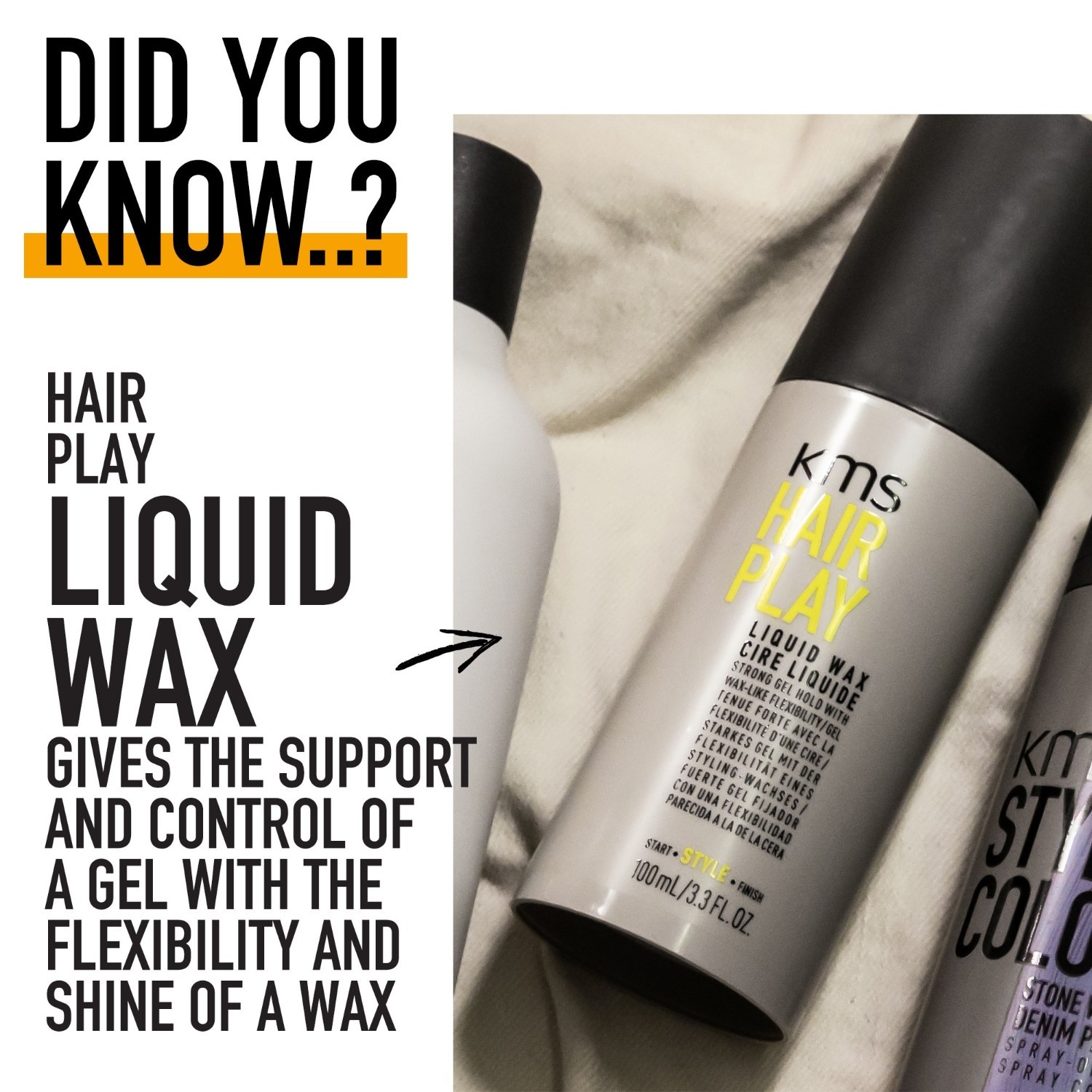 KMS matu vasks Hairplay šķidrais vasks - 100 ml