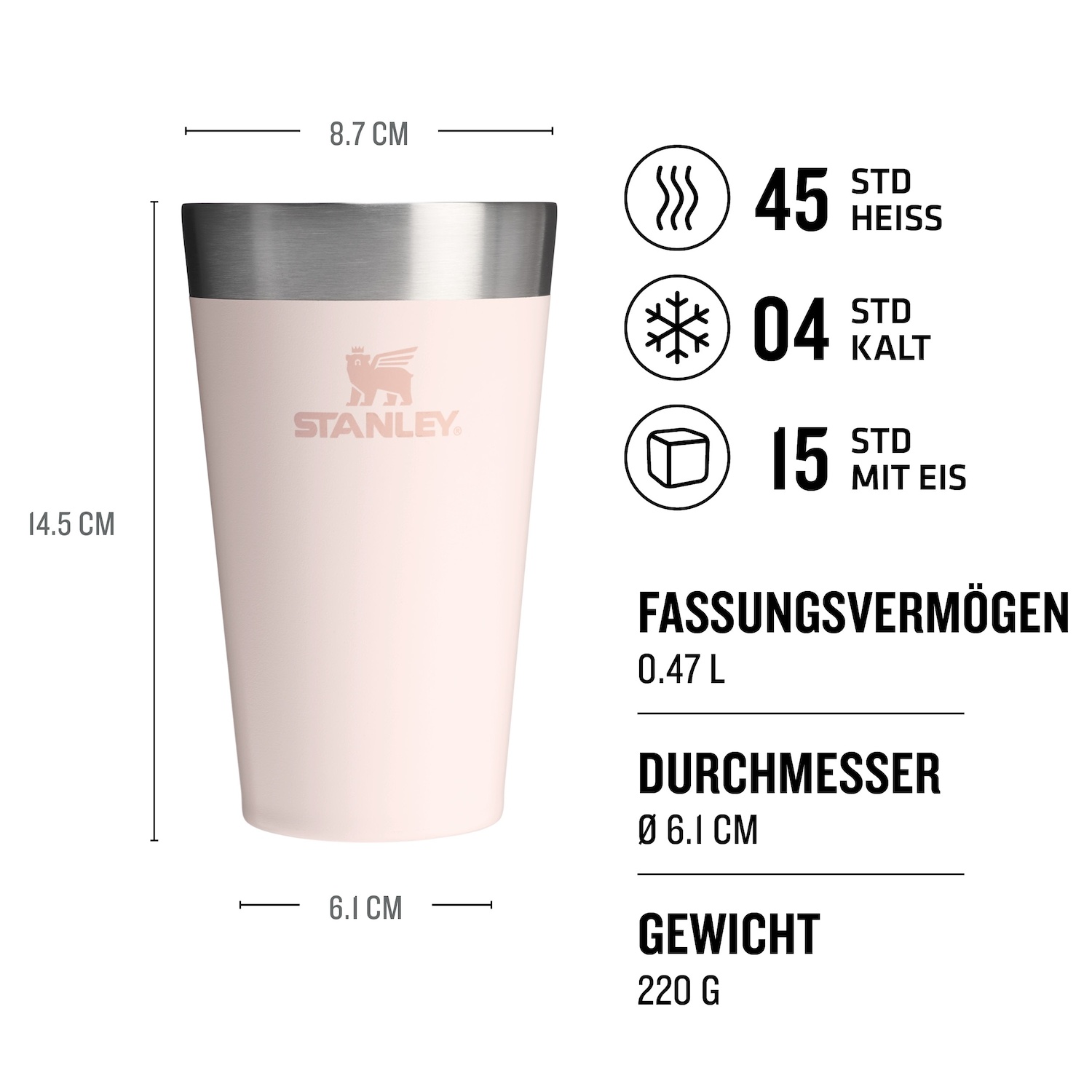 Stanley sakraujama termosa krūze ar ūdeni | 0,47 l – 1 gab.