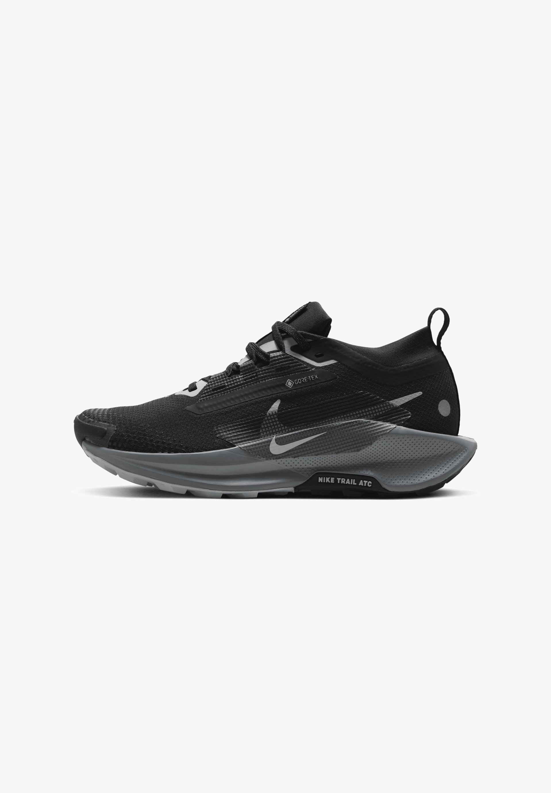 Nike Performance PEGASUS 5 - Trailrunning schoenen - zwart/wolfgrijs koelgrijs antraciet reflecterend zilver