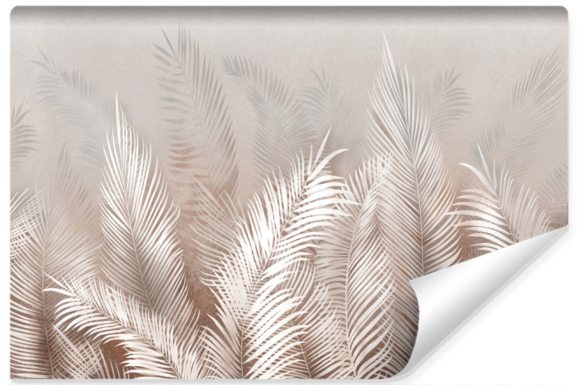 Fototapeta Do Salonu Beżowe Liście Palmowe 90x60cm