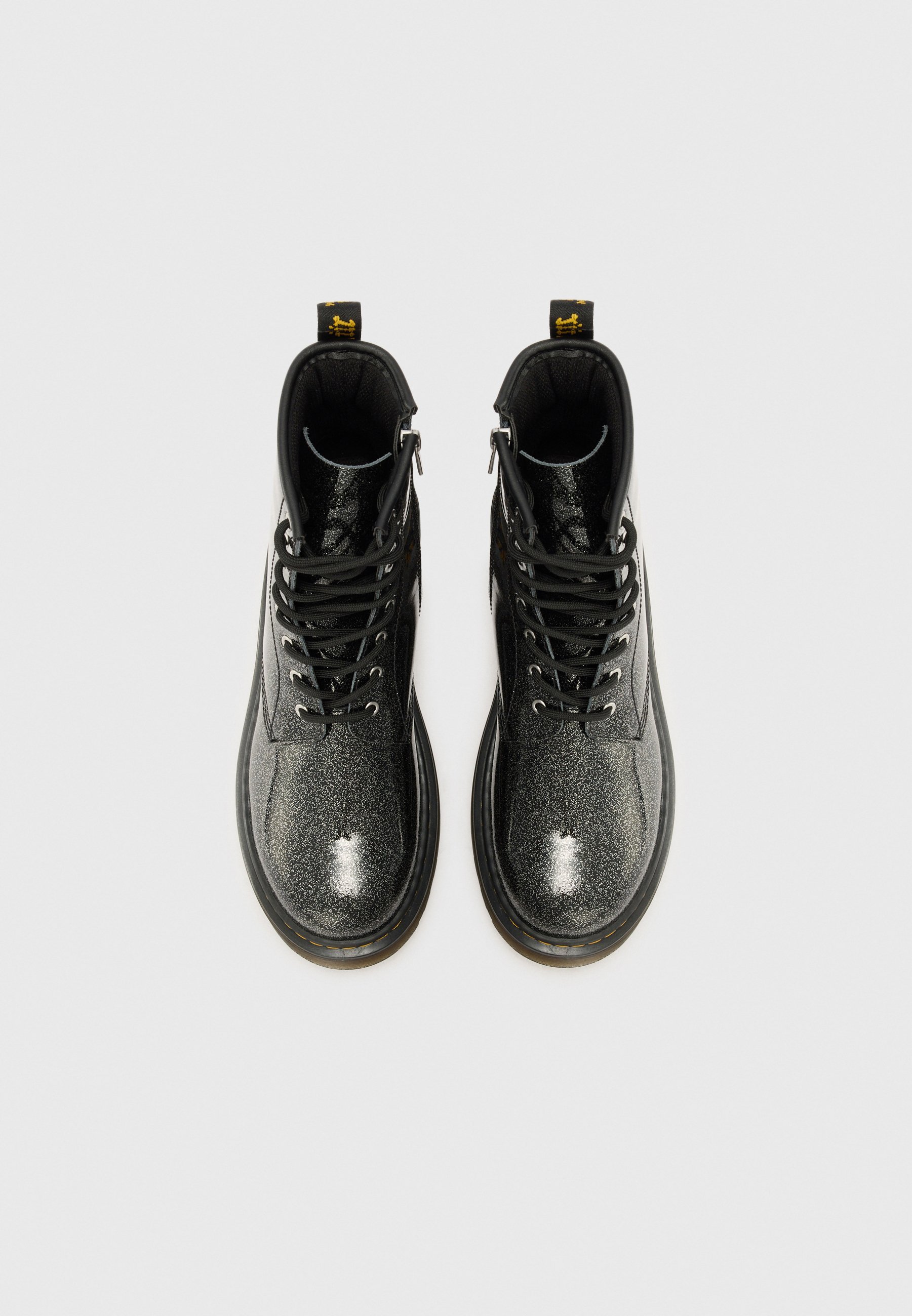 Stivaletti stringati Dr. Martens - nero/argento/glitter nebulosa
