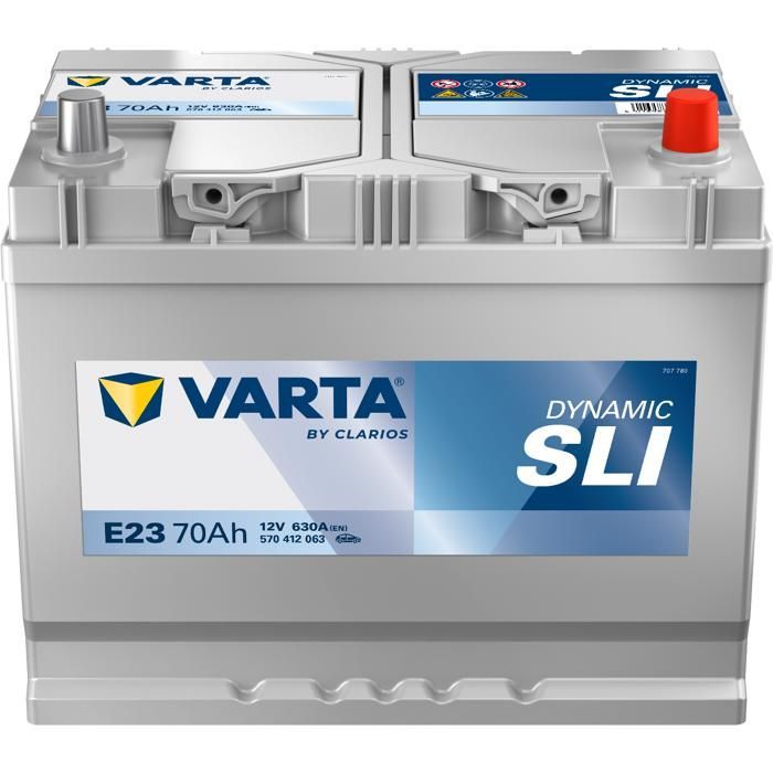 Batería de arranque Varta Blue Dynamic M10 E23 de 12 V y 70 Ah / 630 A