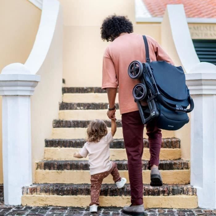 MAXI-COSI Lara 2 Ultra Compact klapvogn, fra fødsel til 4 år, op til 22 kg, nem at folde sammen, Essential Graphite