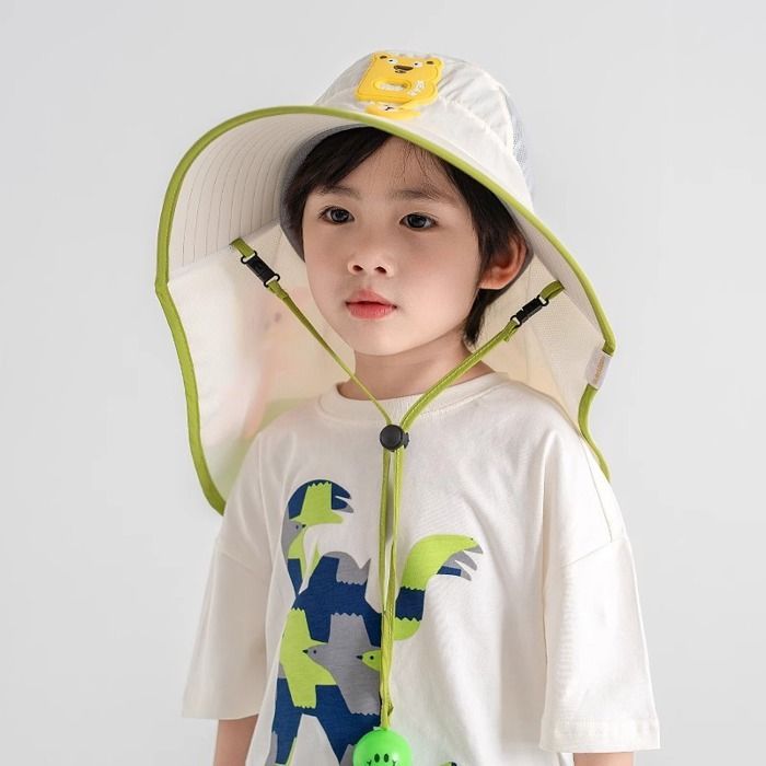 Sombrero FUNMOON para niños, sombrero de verano para el sol, sombrero de playa para bebés, sombrero de pescador ajustable para exteriores - 686073