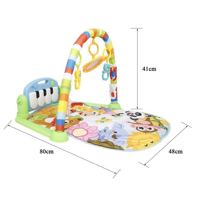 Alfombra de actividades musicales 4 en 1 para bebés - B.LIVEM - Multicolor - Juguetes extraíbles