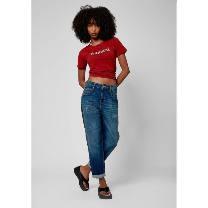 Pantalones vaqueros BRENA Carrot para mujer - KAPORAL - Cintura alta - Azul