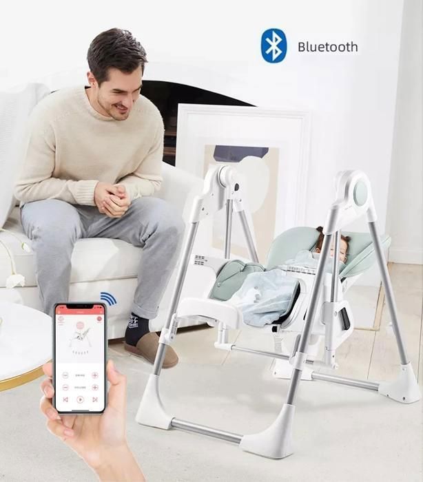 Le SPLITY 3 en 1 : Chaise Haute, Balancelle, transat.Toutes options Gris
