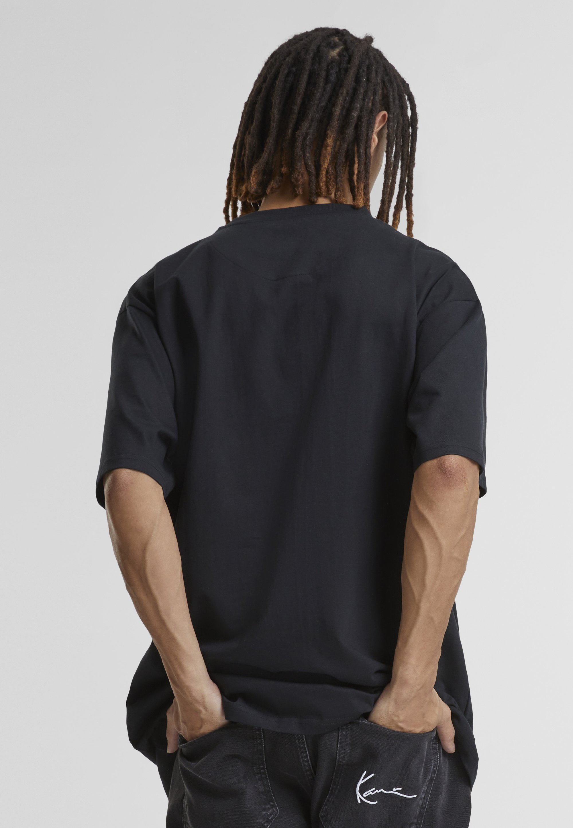 Karl Kani SIGNATURE TEE - Vienkāršs T-krekls - melns