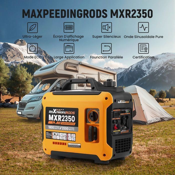 kW inverter benzinegenerator, stil, 230 V, draagbare campinggenerator