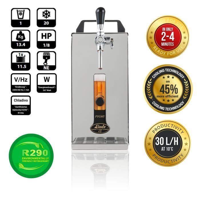 Beer dispenser - PYGMY - 25-30 liters/hour - Stainless steel - Green