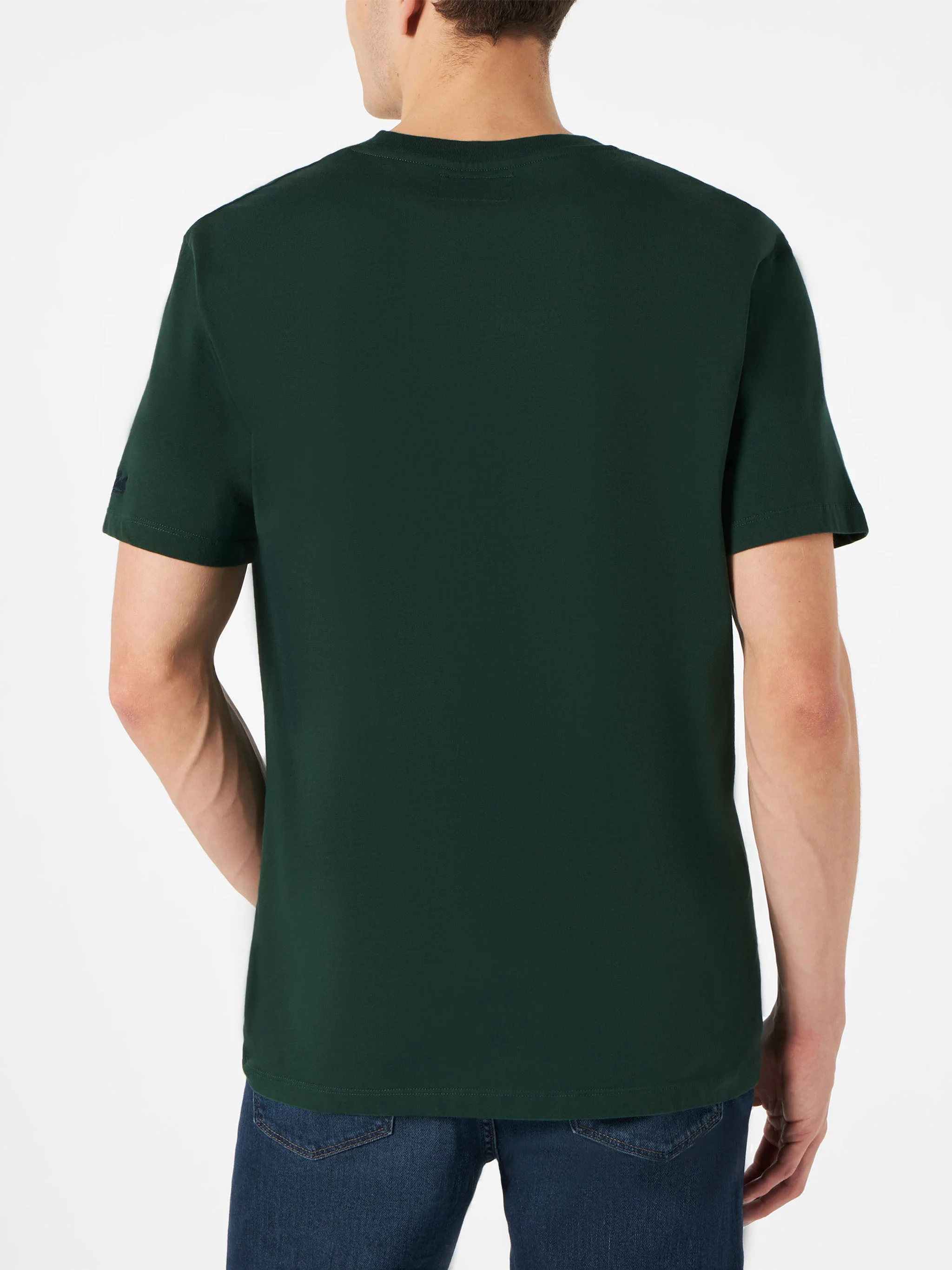 Bosgroen heren T-shirt met autoprint | Fiat 500 Special Edition