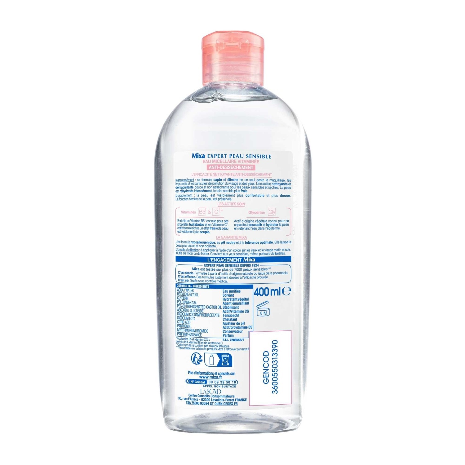 Mixa Eau Micellaire vitaminée Antidessechement