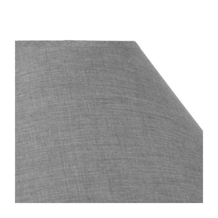 Pantalla de lámpara redonda, gris claro, para lámpara, base de 35 cm, casquillo E27 con reductor.