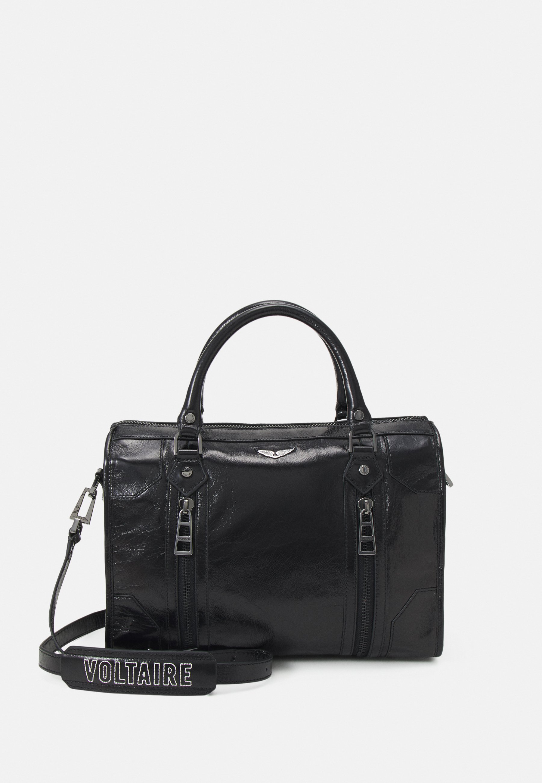 Zadig & Voltaire SUNNY MEDIUM VINTAGE PATENT - Sac à main - noir