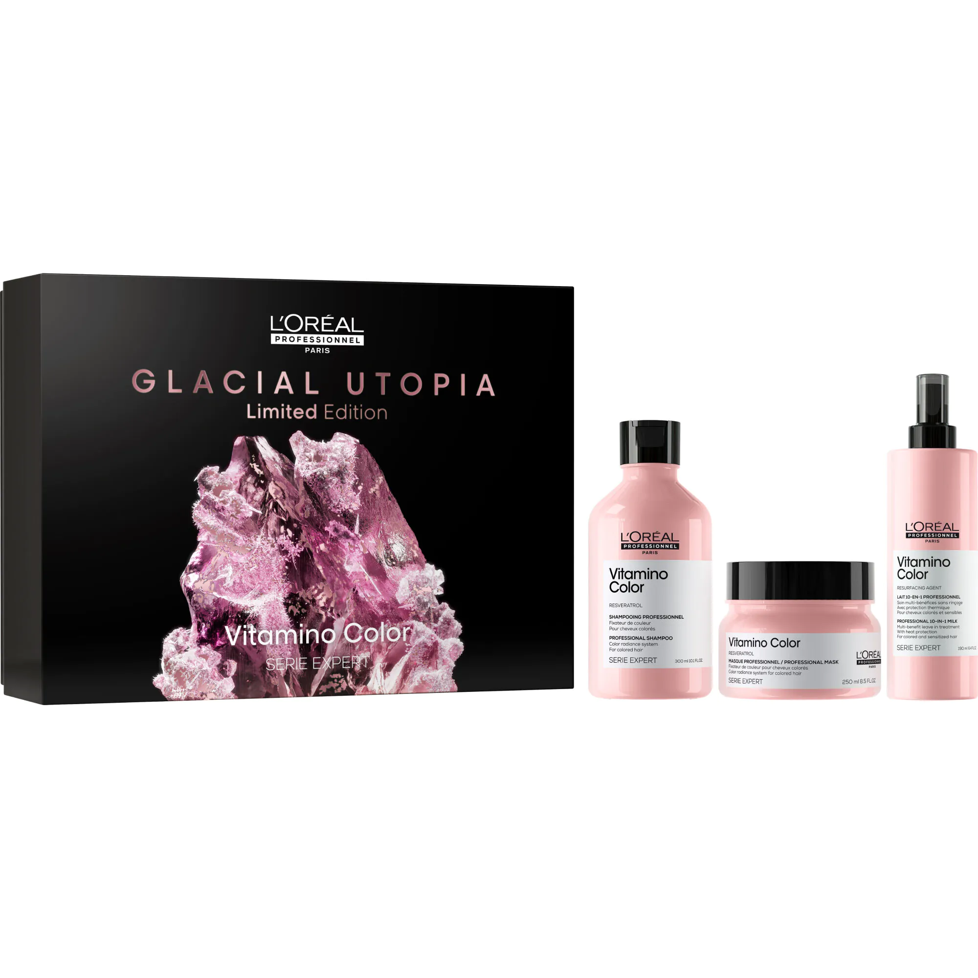 Loreal Professionnel Vitamino Color Trio zestaw - Szampon + Maska + Spray