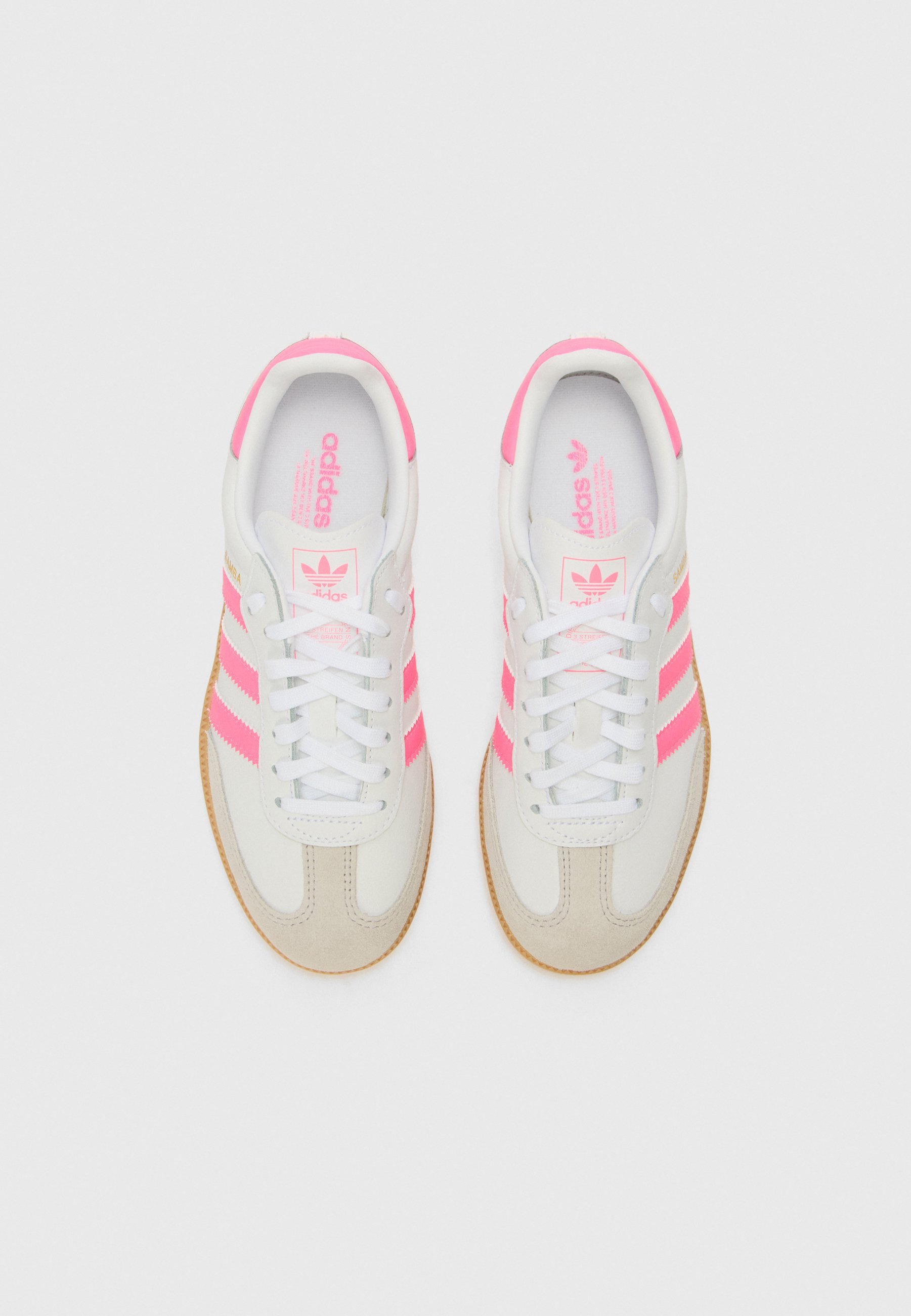 adidas Originals SAMBA OG UNISEX - Edzőcipő - fehér/rózsaszín/gumi