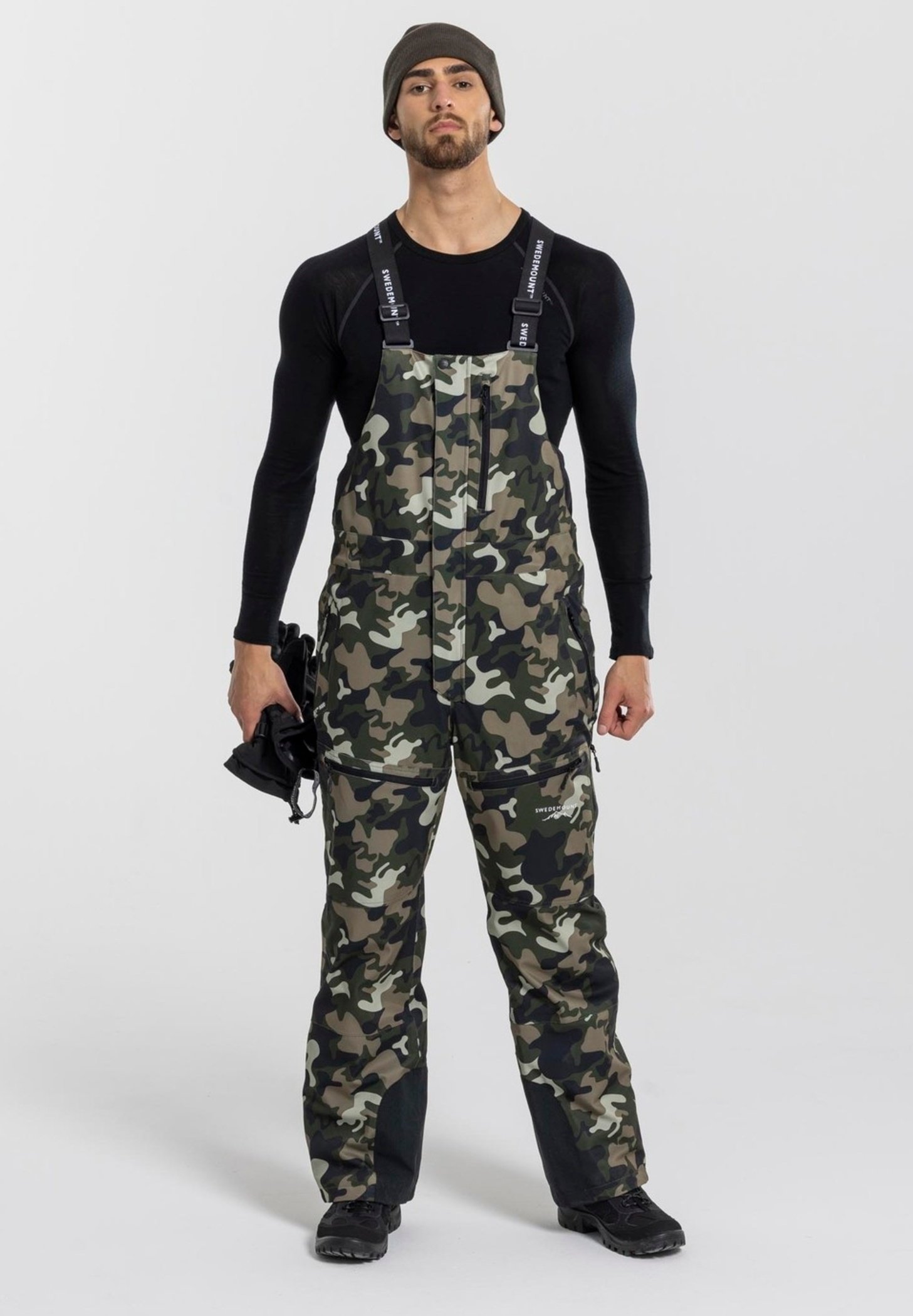 Swedemount ST. ANTON - Pantaloni da snowboard - mimetica verde
