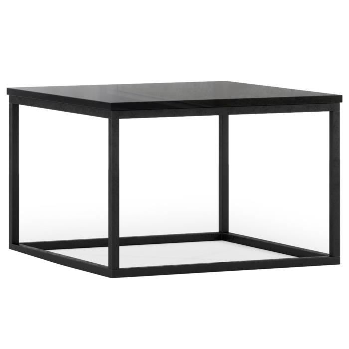 Roman - table basse - 60 cm - Noir